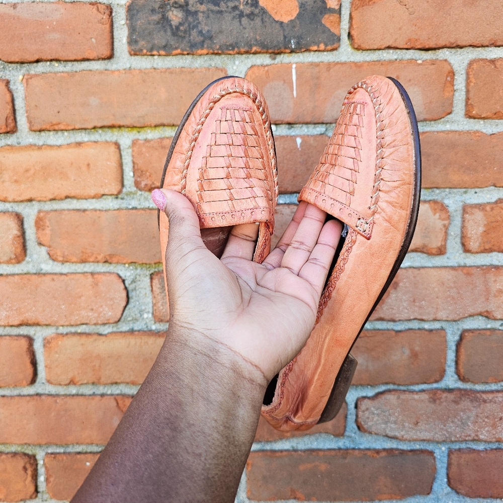 Vintage Cole Haan Woven Leather Flats Loafers – Size 9.5 M